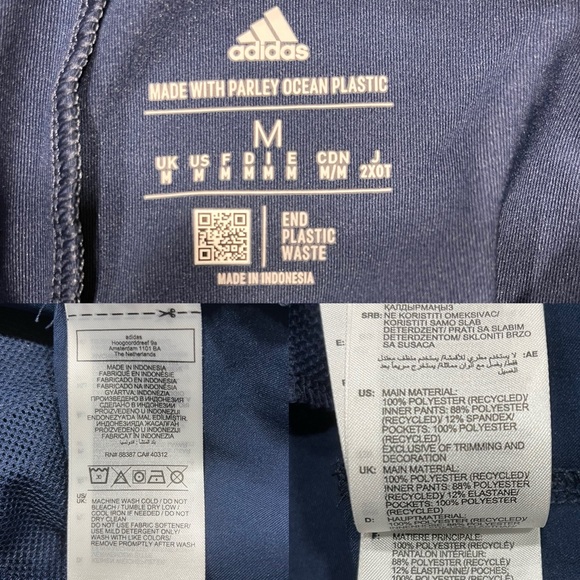 Adidas Navy Quarter Zip Frill Golf Dress, Medium - Picture 14 of 14